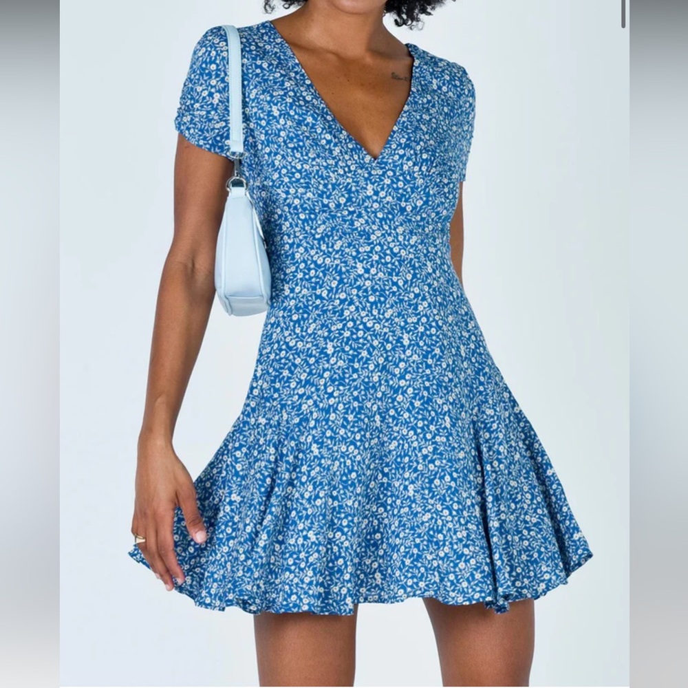 Rincess Polly blue flower dress